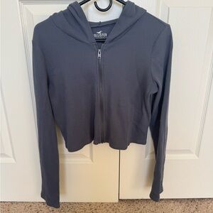 Hollister Cropped Zip Up